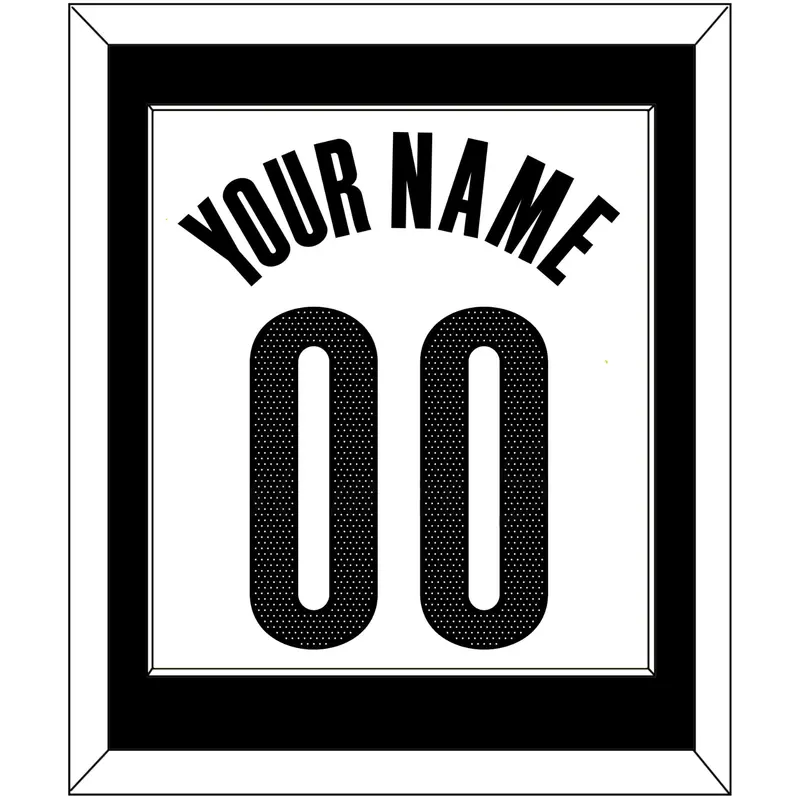 Brooklyn Name & Number - White Association - Single Mat 1