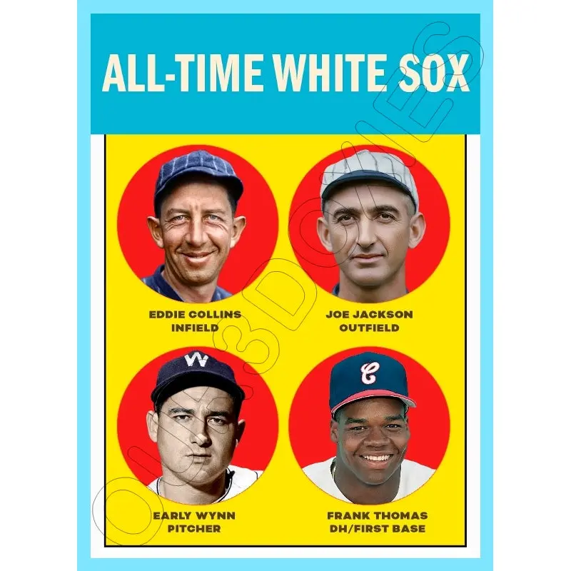 Collins Jackson All Time White Sox 1963 Topps Custom Card - 4358
