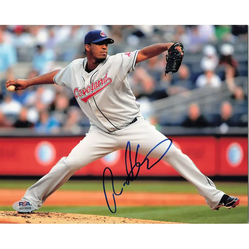 FAUSTO CARMONA signed 8x10 photo PSA/DNA Cleveland Autographed