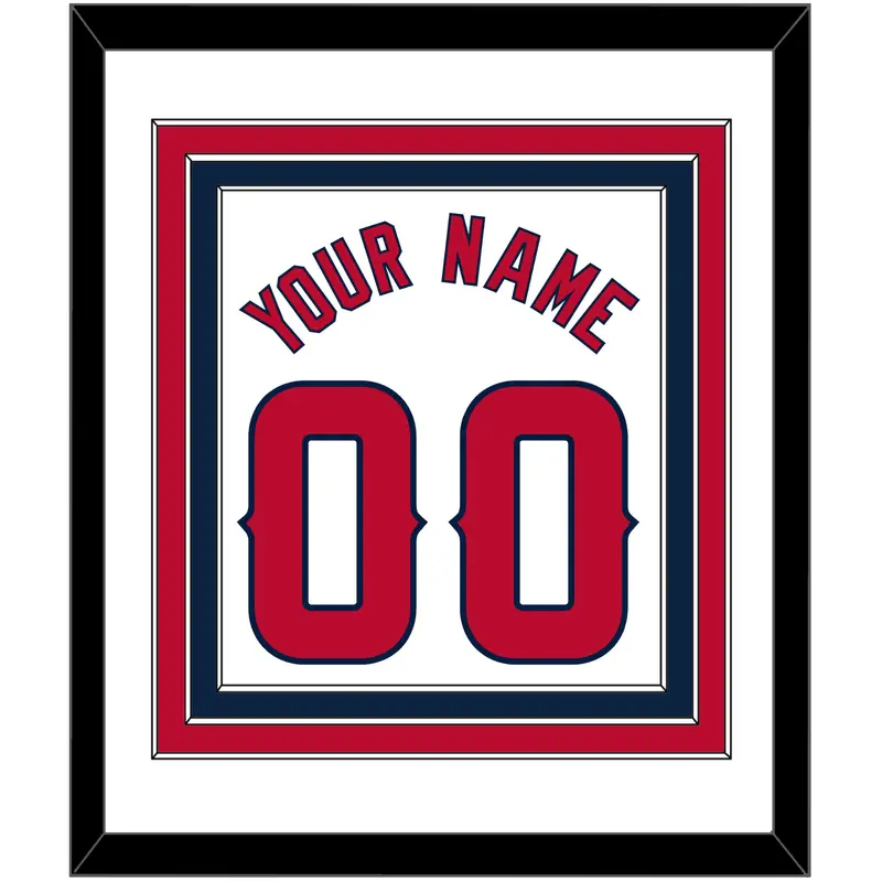 Los Angeles Name & Number - Home White - Triple Mat 1