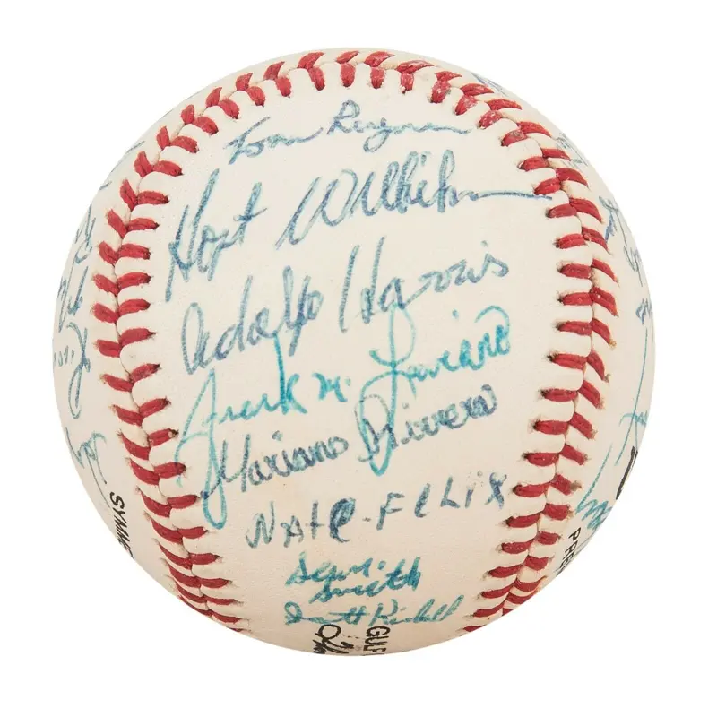 Earliest Known Mariano Rivera 1990 Gulf Coast Yankees Team Signed Baseball JSA