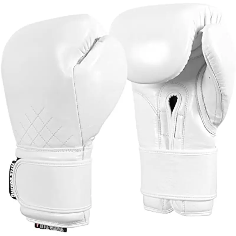 New Title Boxing Ko-Vert Bag Gloves - White - 16 oz