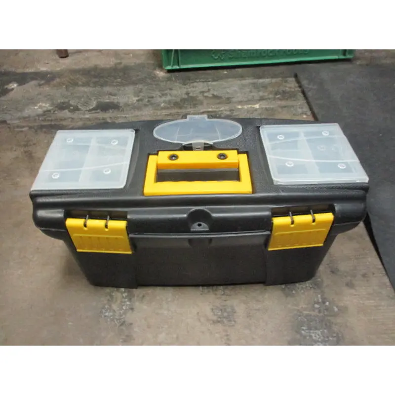 Used Organizing Tool Craft or Troubles Box 13 x 7 x 6 Black & Yellow