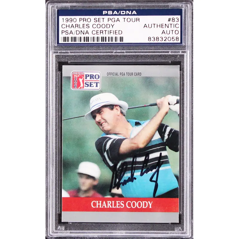 Charles Coody Authentic Signed 1990 Pro Set PGA Tour #83 Card PSA/DNA Slabbed