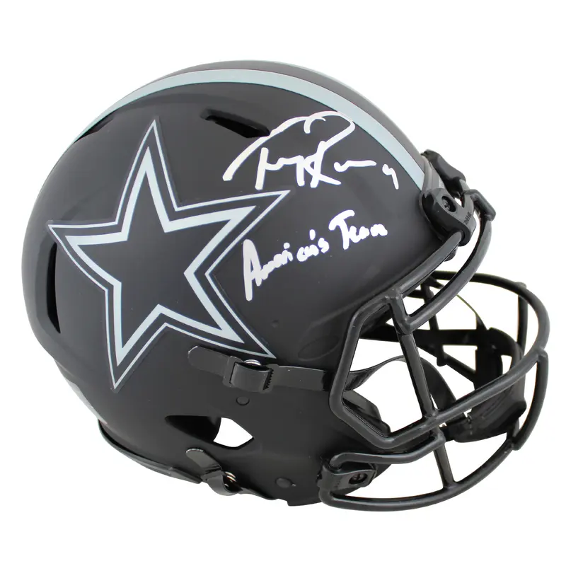 Cowboys Tony Romo "America's Team" Signed Eclipse F/S Speed Proline Helmet BAS