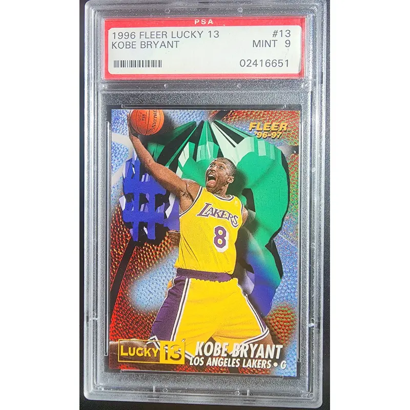 Kobe Bryant 1996 Fleer Lucky 13 PSA 9 Mint