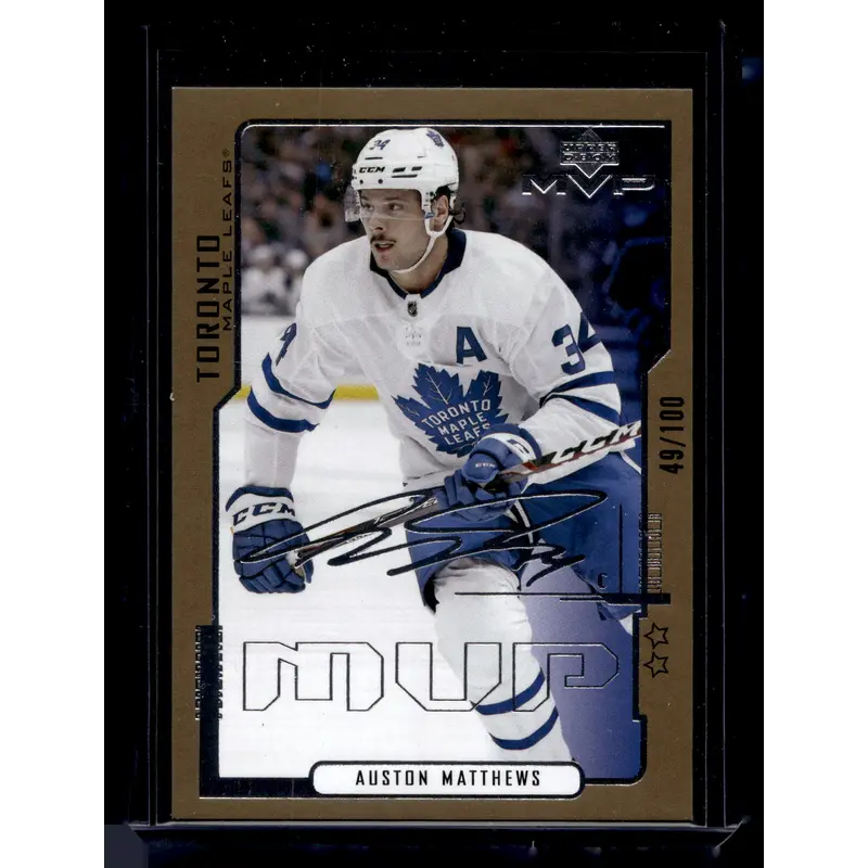 2020-21 Upper Deck MVP - 20th Anniversary - 2nd Star - Auston Matthews #8 /100