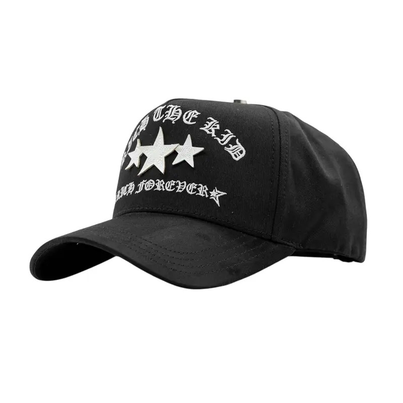EL BARBAS RICH STARS BLACK SNAPBACK HAT WITH BOX BARRICHSTARS BLK