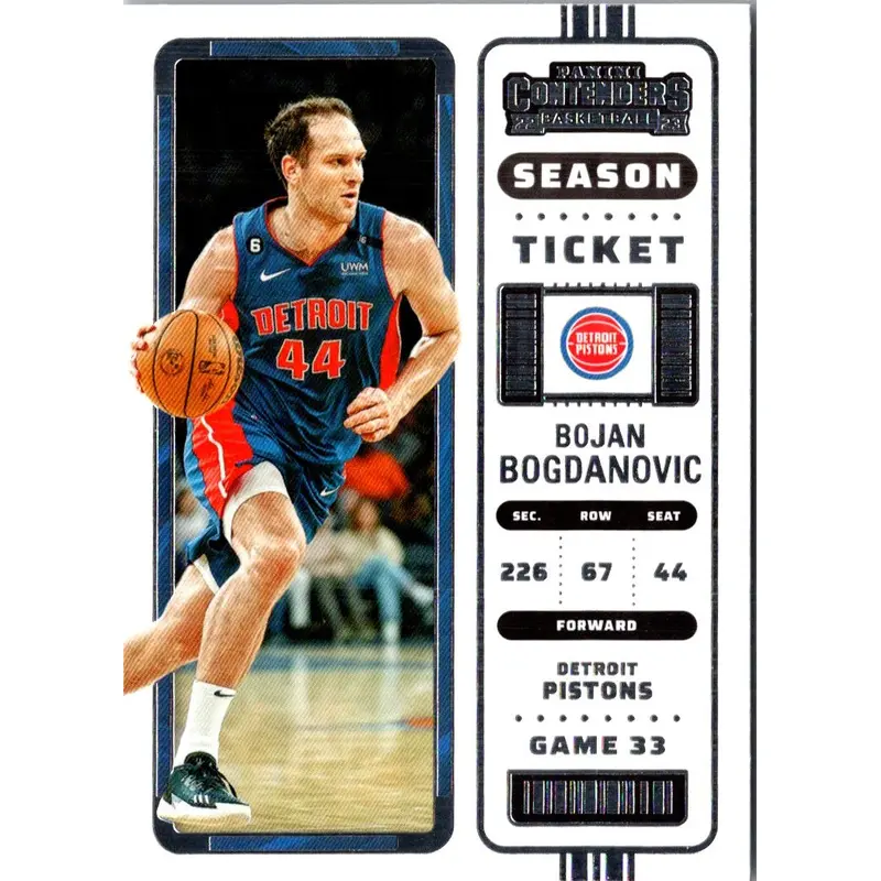 2022 Panini Contenders Season Ticket Bojan Bogdanovic #29