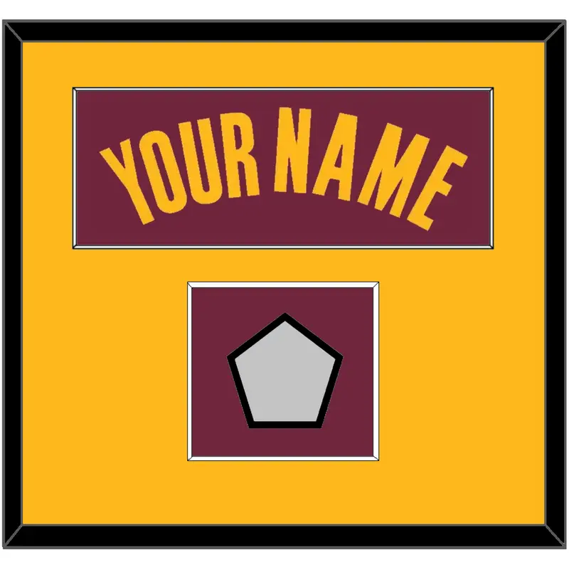 Cleveland Name & Champions Patch - Road Red (2010-2017) - Single Mat 2