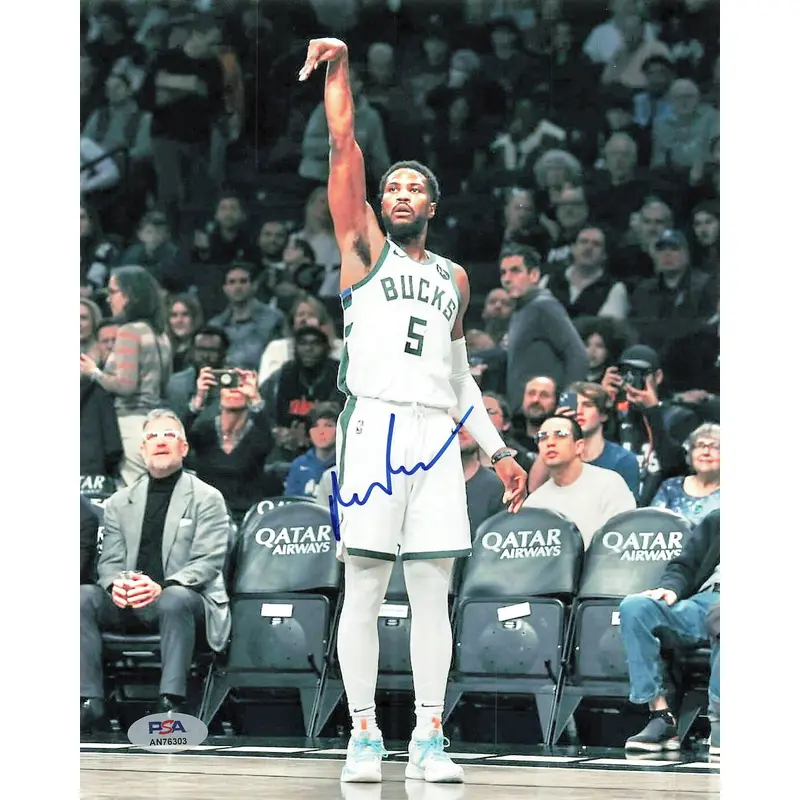 Malik Beasley signed 8x10 photo PSA/DNA Milwaukee Bucks Autographed