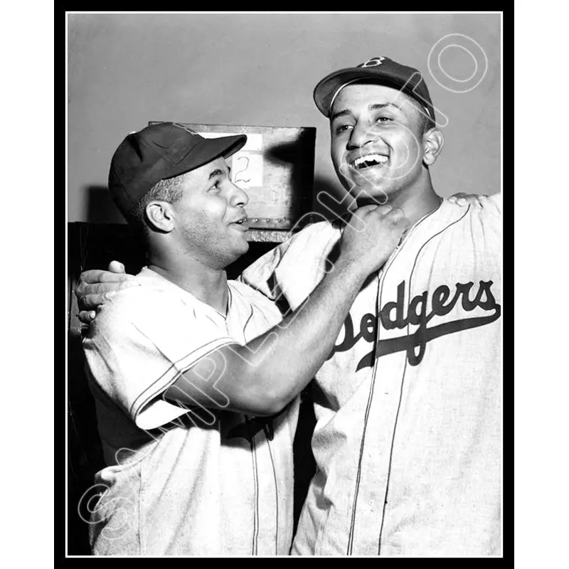Roy Campanella Don Newcombe 8X10 Photo - Brooklyn Dodgers - 908