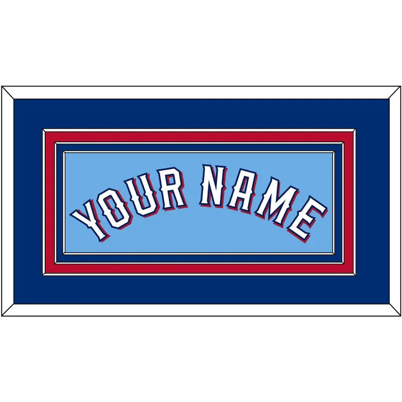 Texas Name - Alternate Powder Blue (2020-2023) - Triple Mat 2