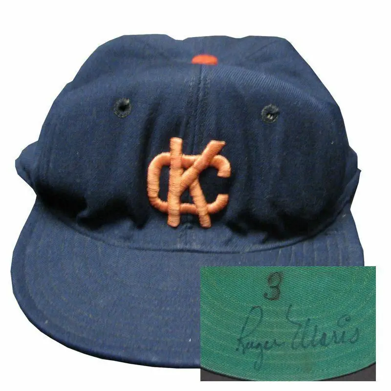 1959 Roger Maris Autographed Signed Kansas City A's Baseball Hat Cap PSA DNA