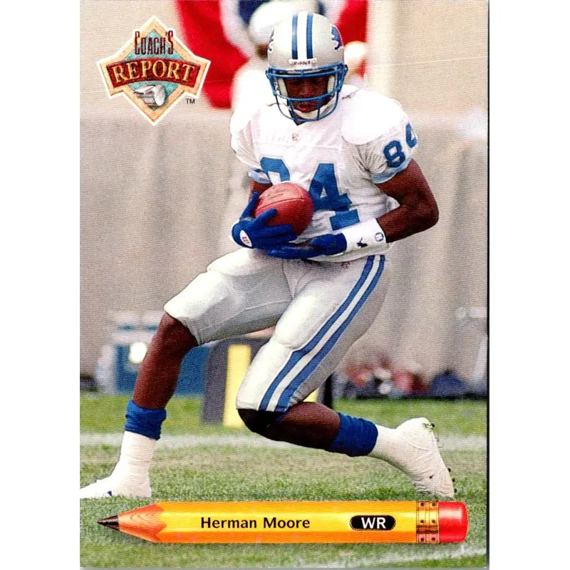 1992 Upper Deck Coach's Report Herman Moore #CR8