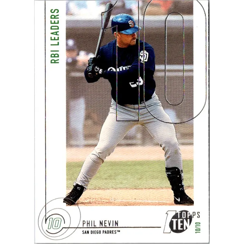 2002 Topps Ten Die Cuts Phil Nevin #51