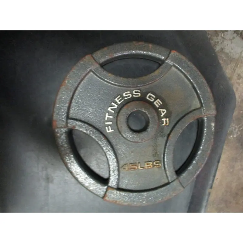 Used Fitness Gear Cast Iron 45LB Weight Plate