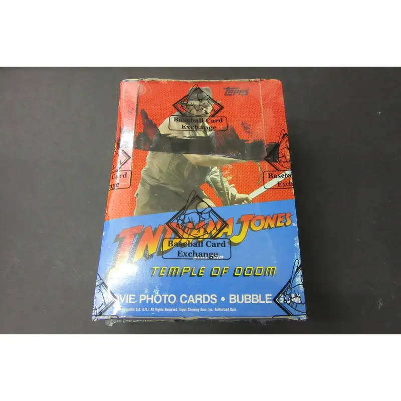 1984 Topps Indiana Jones Temple Doom Unopened Wax Box (BBCE) (X-Out)