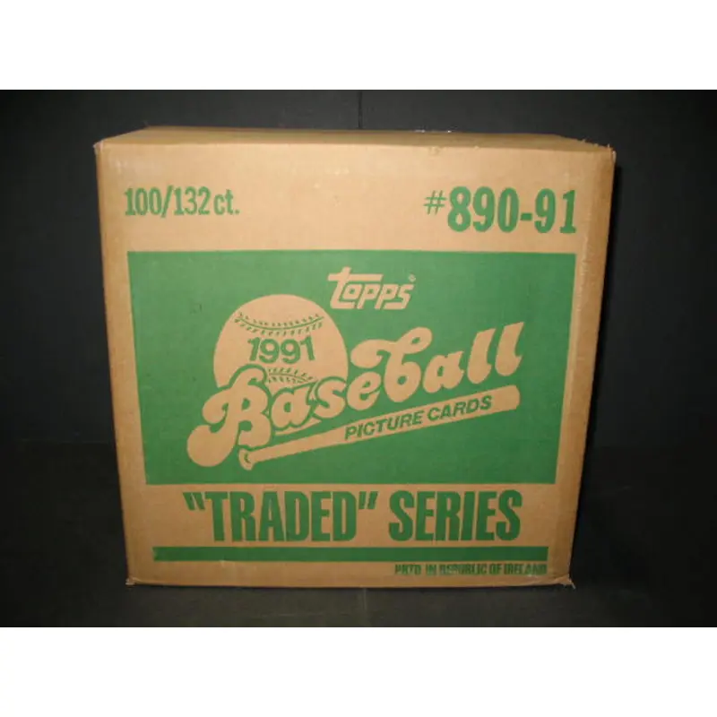 1991 Topps Baseball Traded Factory Set Case (100 Sets)