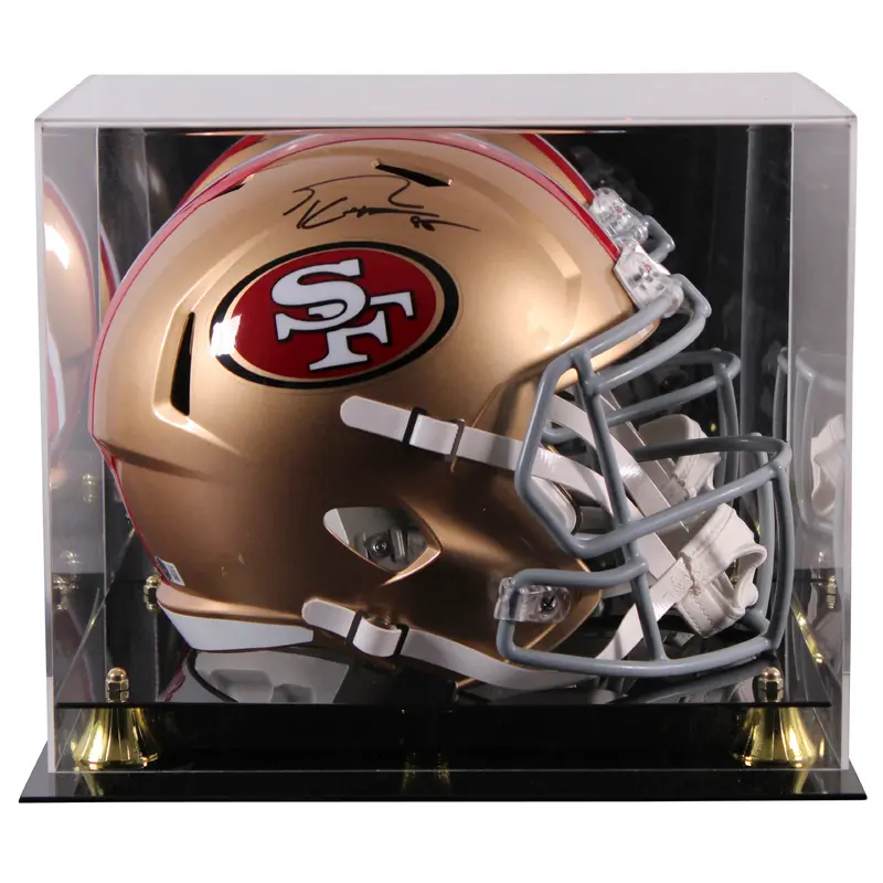 49ers George Kittle Signed Full Size Speed Rep Helmet W/ Case BAS Witnessed