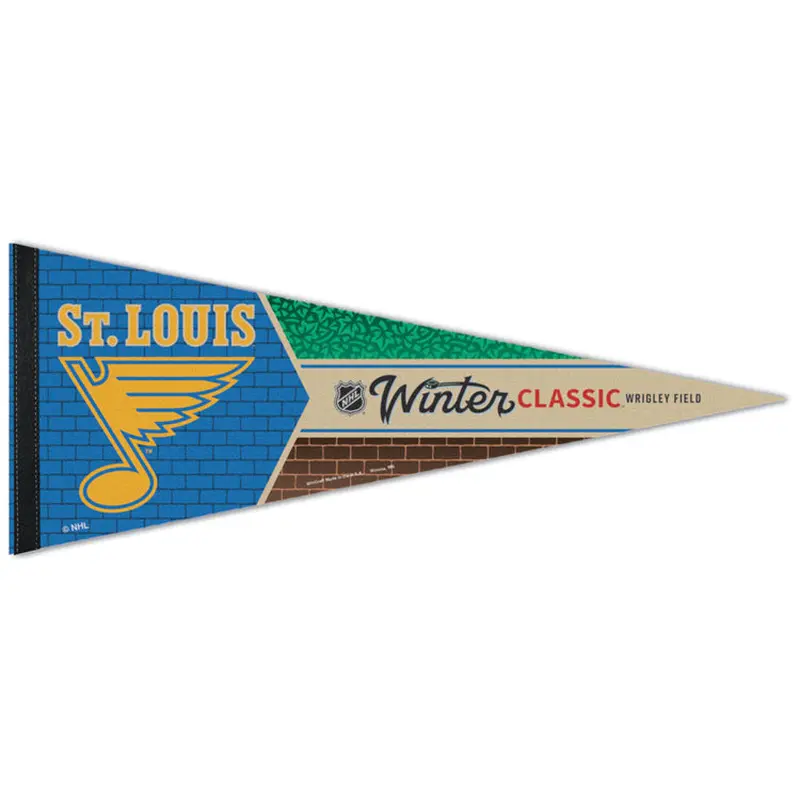 St. Louis Blues NHL Winter Classic Wrigley Field 2024 Premium Felt Pennant - Wincraft
