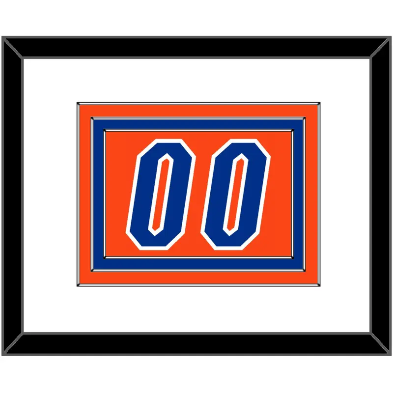 Florida Basketball Number - Road Orange (2017-2018) - Triple Mat 1