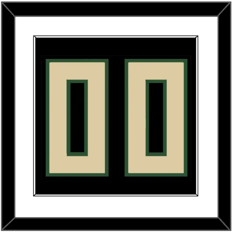 Milwaukee Number - Black Statement - Single Mat 1