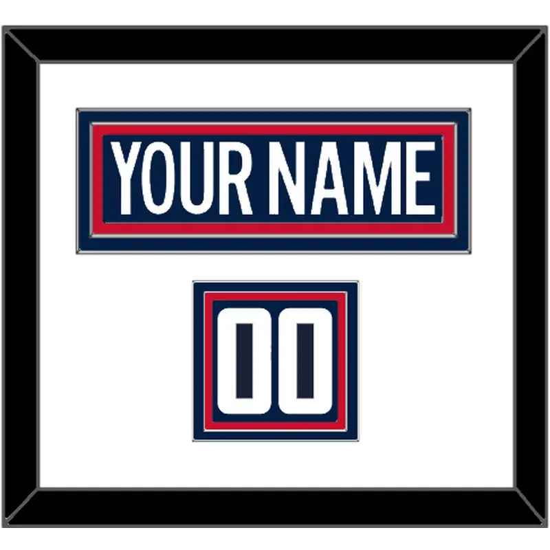 Washington Nameplate & Number (Shoulder) - 2018 Stadium Series Blue Jersey - Triple Mat 1