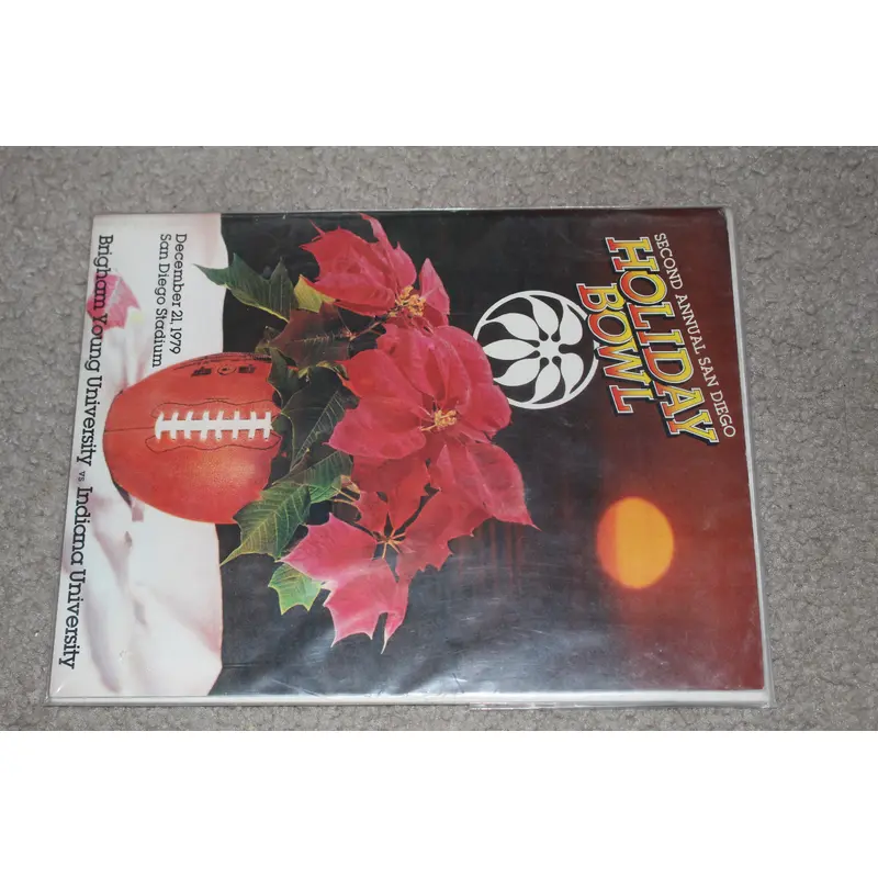 1979 Holiday Bowl Program Brigham Young vs Indiana University