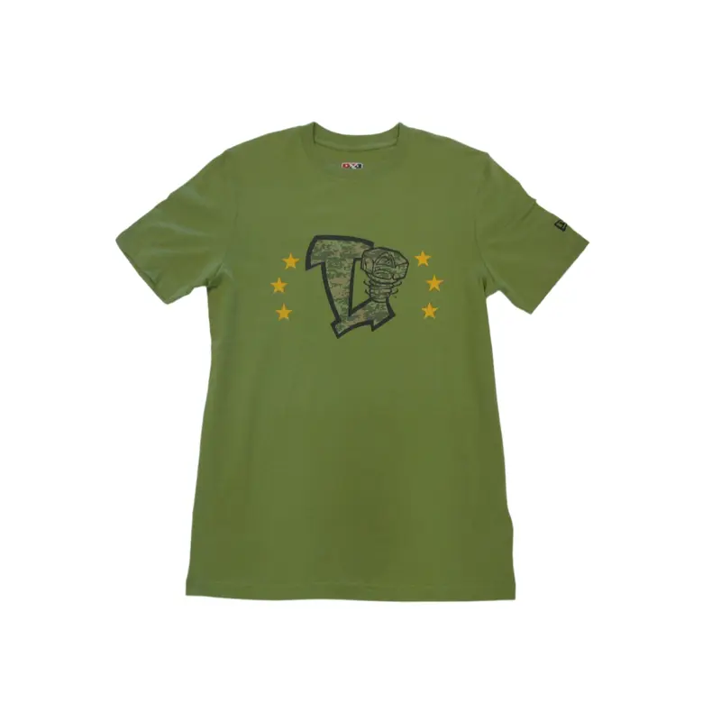 Lansing Lugnuts New Era 2024 Armed Forces Olive T-shirt