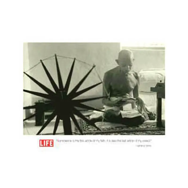 Mahatma Gandhi "Nonviolence" (Life Magazine) Premium Poster - Portal Inc.