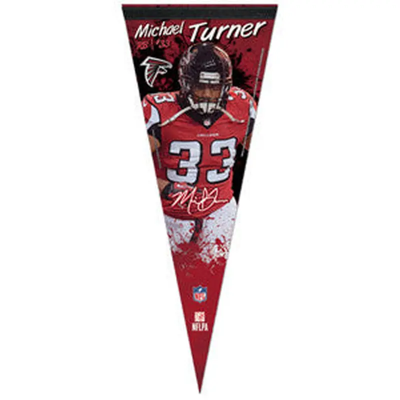 Michael Turner "Signature Series" Premium NFL Felt Collector's Pennant (2012) - Wincraft
