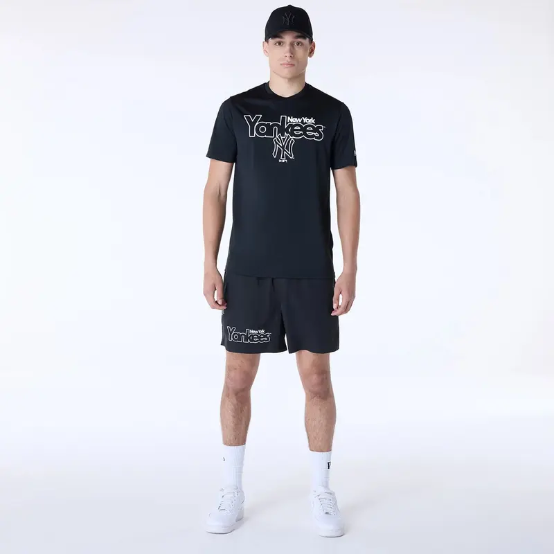 New York Yankees MLB Essential Black Top And Shorts Set
