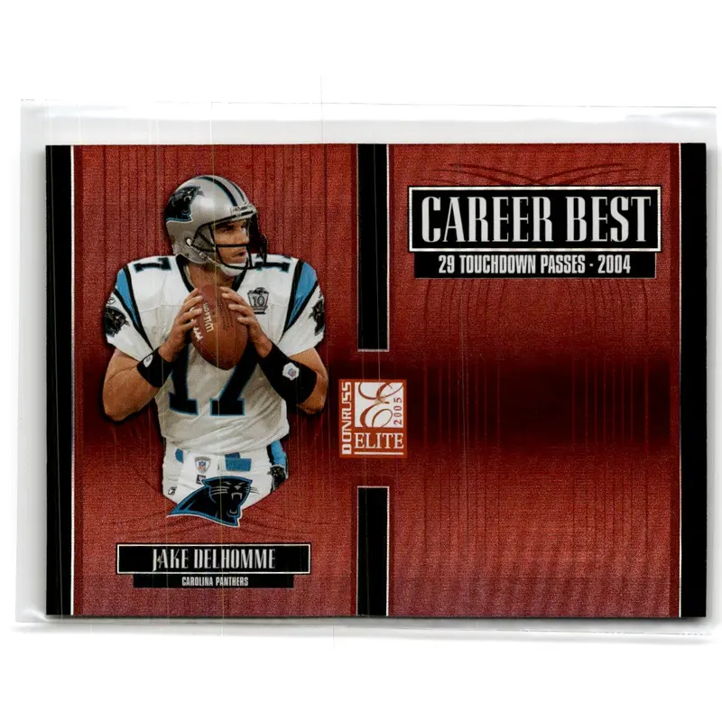 2005 Donruss Elite Career Best Red Jake Delhomme #CB-19 0804/1000