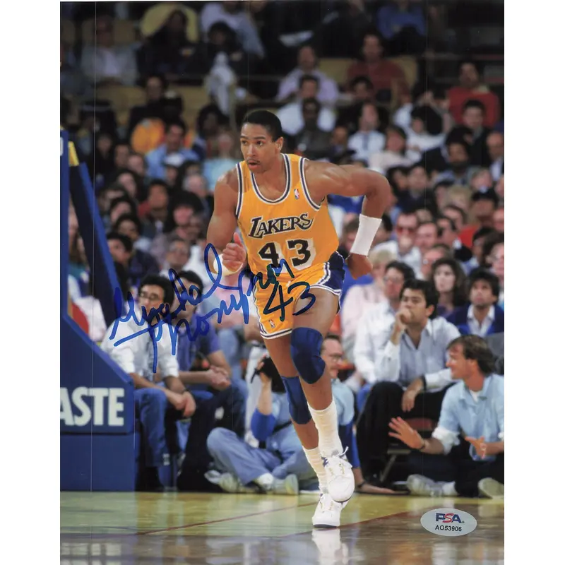 Mychal Thompson signed 8x10 photo PSA/DNA Los Angeles Lakers Autographed