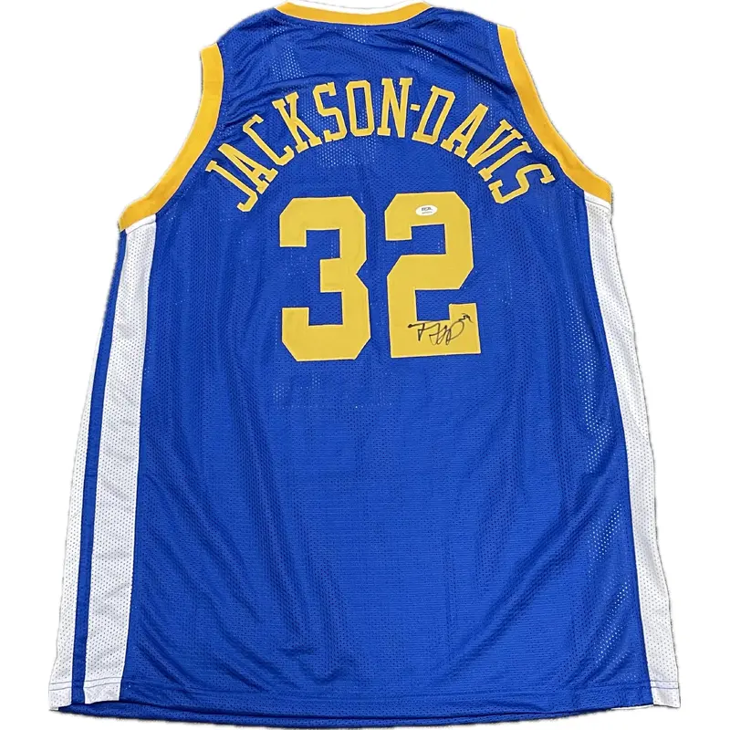 Trayce Jackson-Davis Signed jersey PSA/DNA Golden State Warriors Autographed
