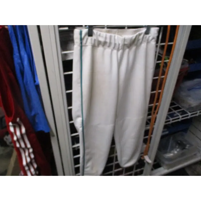 Used The Glove Athletitude Softball Pants White w/ Blue Piping Small