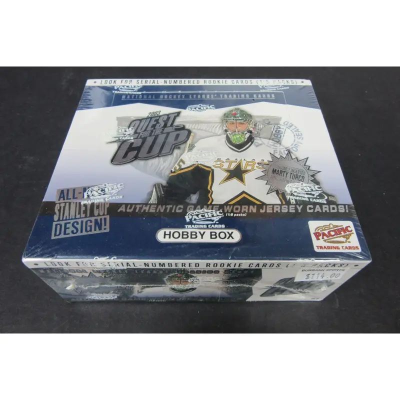 2002/03 Pacific Quest For The Cup Hockey Box (Hobby) (24/6)