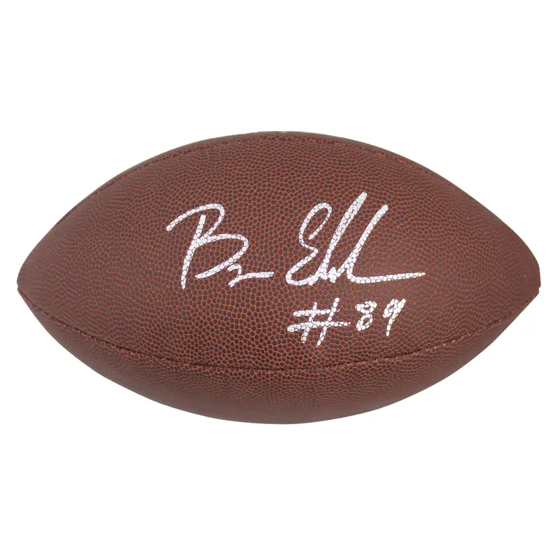 Raiders Bryan Edwards Authentic Signed Super Grip Nfl Football BAS Witnessed