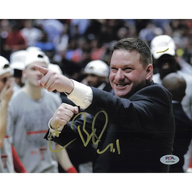 Chris Beard signed 8x10 photo PSA/DNA Texas Longhorns Autographed