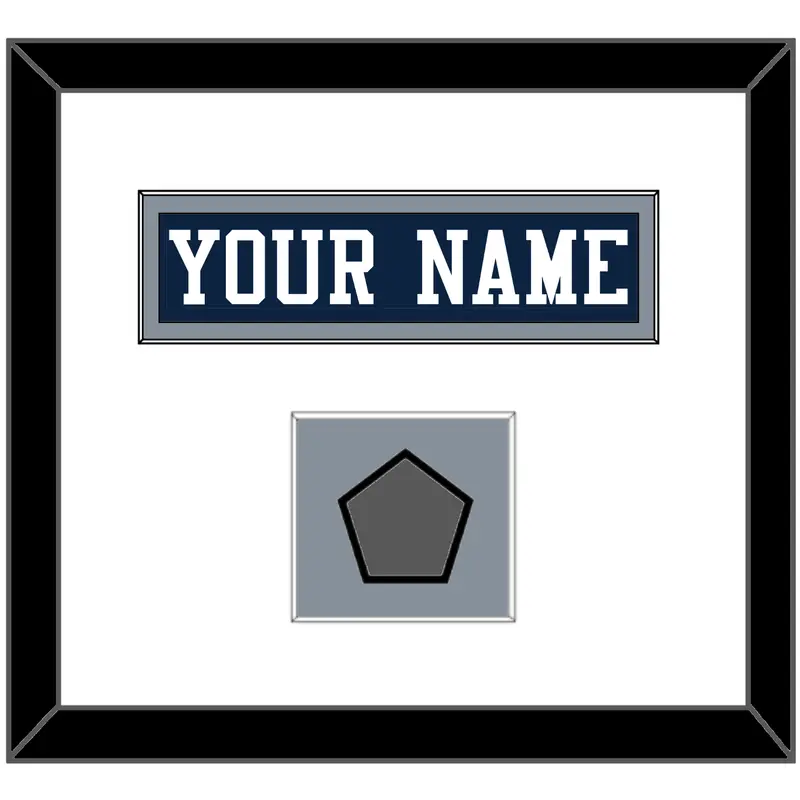 Dallas Nameplate & Super Bowl Jersey Patch - Blue Jersey - Single Mat 1