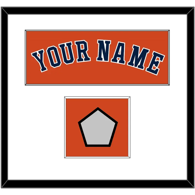 Houston Name & World Series Champions Patch - Alternate Orange - Single Mat 1
