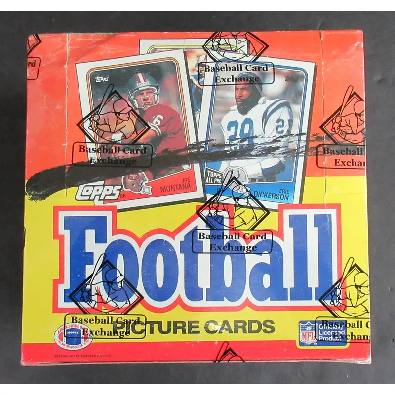 1988 Topps Football Unopened Jumbo Box (BBCE) (X-Out)