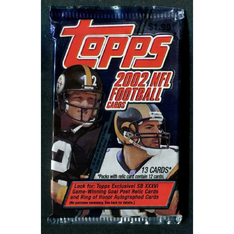 2002 Topps Football Unopened Pack (Pre-Priced) (13)