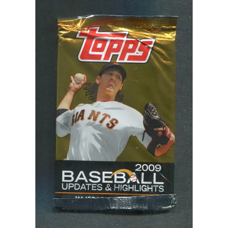 2009 Topps Baseball Unopened Updates & Highlights Pack (8)
