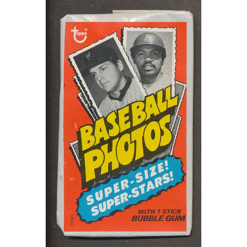 1974 Topps Baseball Unopened Deckle Edge Wax Pack (w/ gum)
