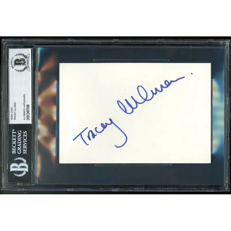 Tracy Ullman Into the Woods Authentic Signed 4x6 Index Card Autographed BAS Slab