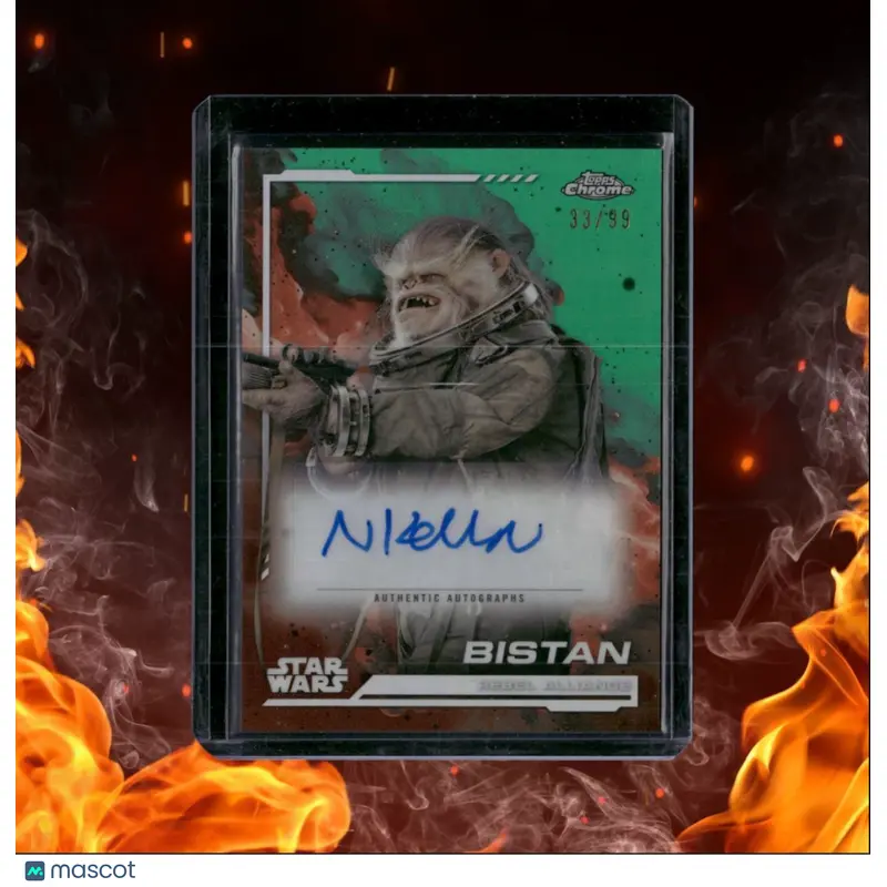 2024 Topps Chrome Star Wars Bistan Kashyyyk Green Refractor Auto 33/99 #AU-KL