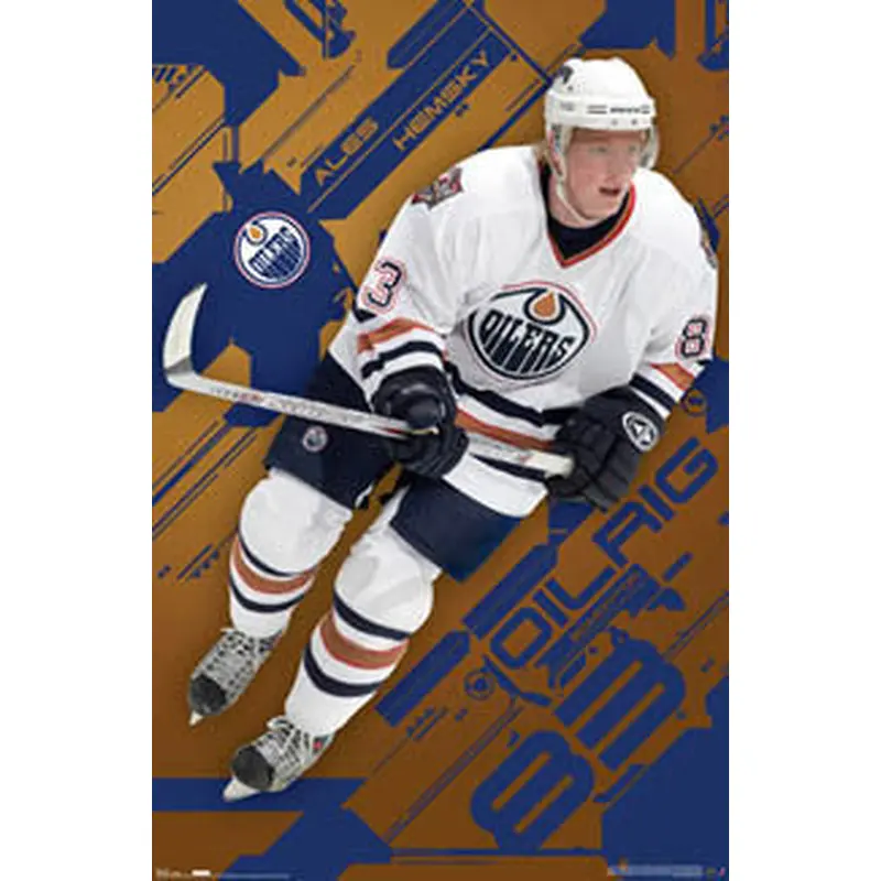 Ales Hemsky "Oil Rig" Edmonton Oilers NHL Action Poster - Costacos 2006