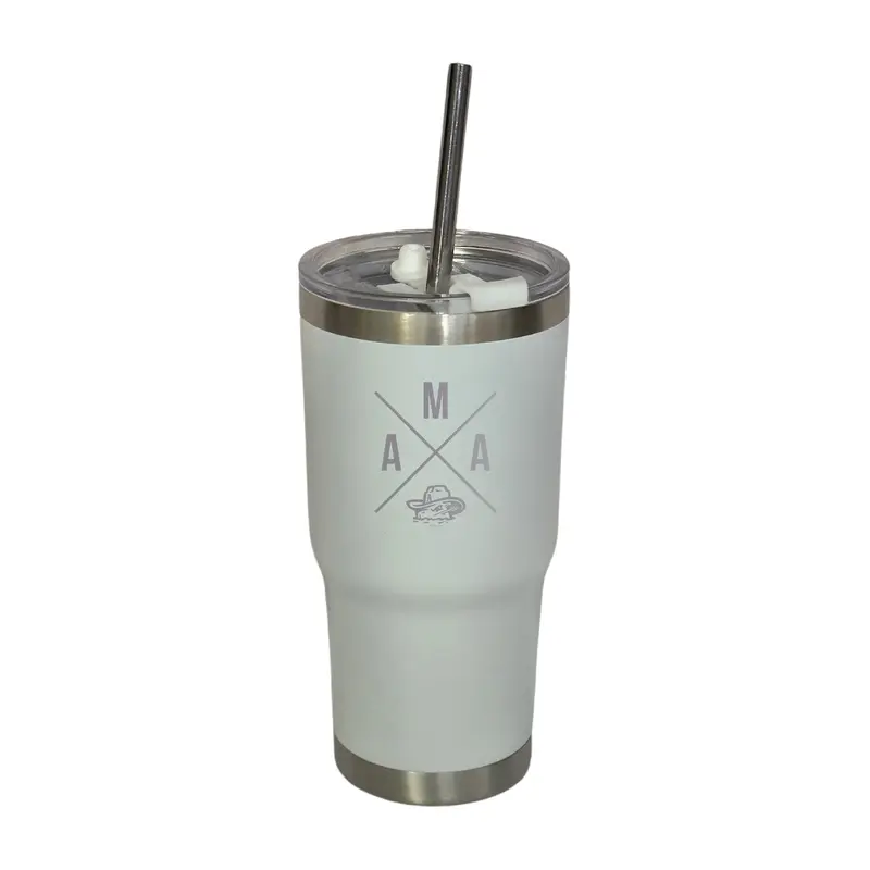 Amarillo Sod Poodles 20 oz White Tumbler